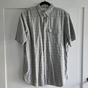 OLD NAVY Mens Large Tall Gray Button-Down Men's Shirt